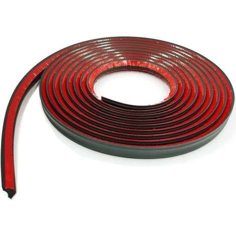 5 Mètres Garniture de moulure flexible,Bandes de Calfeutrage,Auto-adhésif,Pour Coins de Baignoire,Toilettes,Comptoirs,Plinthe,Bord du Sol et du Carrelage,25mm Noir (1/5)