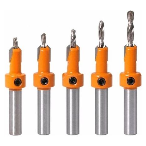 pièces menuiserie fraise bois chanfrein contre-mèche vis trou perceuse taraud perceuse pour forage du bois (arbre de 10 mm)