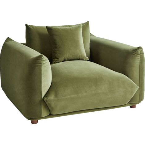 Armchair LUVOS Velvet Green (1/5)