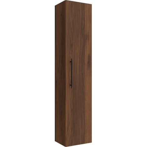 Colonne de rangement bain suspendue SILANE couleur Noir mat largeur