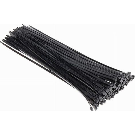 Vtizikl Set 100pz Fascette Serracavo Autobloccanti In Nylon Nero 4.8mm X 350 Mm 48-350-n - (1/3)