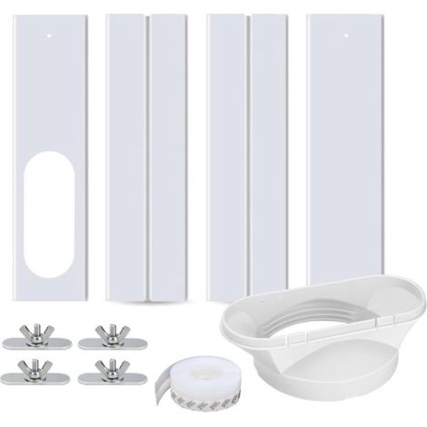 Kit Fenêtre Climatiseur Portable - PVC Résistant - Longueur Réglable 43 À 140 Cm - Pour Climatiseur Mobile - 1 Pièce (1/4)