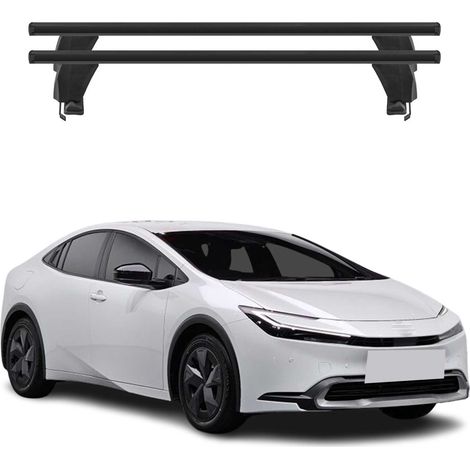OMAC Dachträger Querträger Alu für Toyota Prius V 2022-2026 – Abschließbar – T-Nut – City-Crash-getestet – Max. 50 kg Schwarz (1/5)