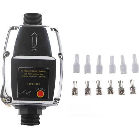 Contrôleur de pompe automatique, filetage G1, Protection IP65, détection de fuite, interrupteur de pression électronique d'eau, 220V (1/5)