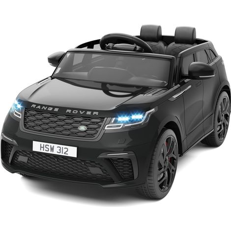 12V Voiture Electrique Enfànt, Land Rover Licenciée avec Télécommande, Musique & MP3, Véhicule Électrique pour Enfants 3 an+(Noir)