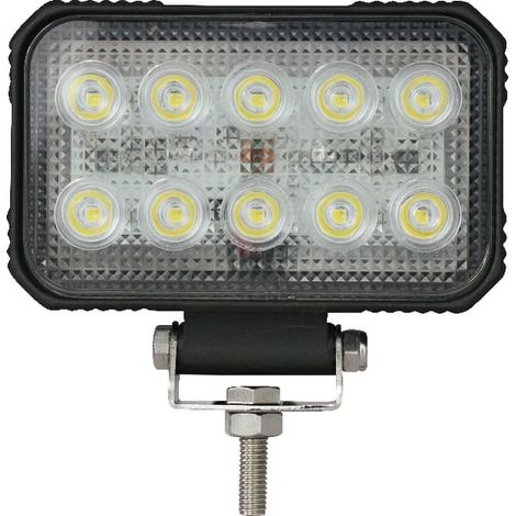 LED-Arbeitsleuchte, rechteckig, 15 W, 1900 lm, 10/30 V, fokussiertes Licht, 10 LEDs, Kramp LA10022 (1/5)