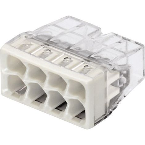 WAGO 2273-208-50 2273 Dosenklemme flexibel: - starr: 0.5-2.5 mm² Polzahl: 8 50 St. Transparent, Lic (1/5)