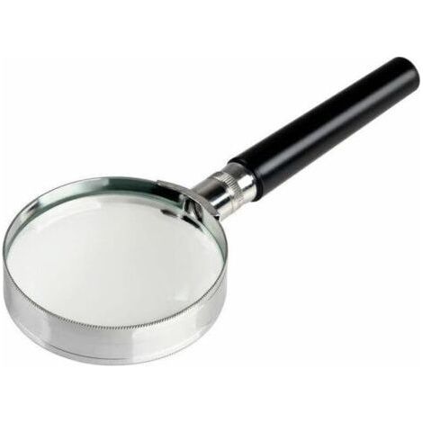 Lente d'ingrandimento 5X, lente d'ingrandimento con impugnatura Ø60 mm, lente d'ingrandimento portatile per la lettura, bambini e anziani (1/4)