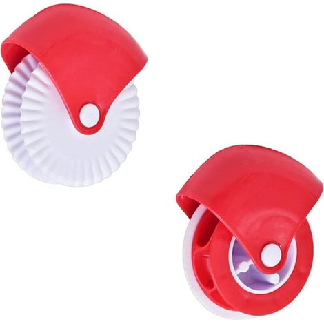 Découpe-bordures à pâtisserie, pâte à découper, rouleau de découpe, pâte à découper, coupe-bordures, coupe-bordures à pizza, grillage de tarte, décoration, rouleau de plastique, soulevage (1/5)