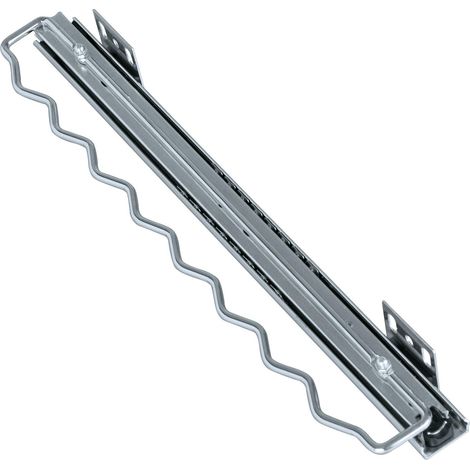 Porte cintres pour penderie - pour un maximum de 8 chemises, Métal chromé, 3 x 6 x 35.5-58.5 cm, Argent brillant (1/5)