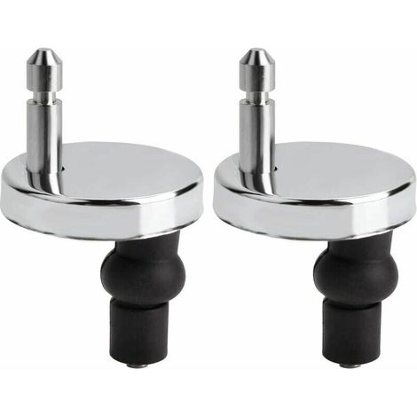Lot de fixation abattant wc universels pour abattant de WC-Compatible avec la plupart des siÃ¿ges de WC standards avec systÃ¿me d'abaissement automatique-Facile Ã  installer