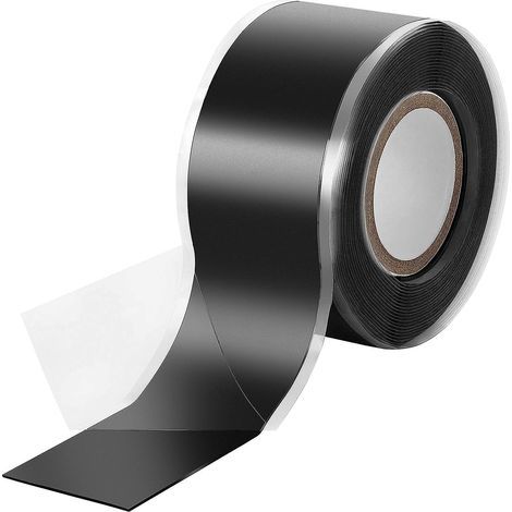 Ruban silicone auto-adhésif 3M - Isolant, étanche (eau, air) - Largeur : 25 mm - Noir (1/5)