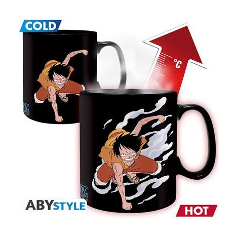 Abystyle Tasse Thermo-Réactive One Piece Luffy & Ace 460 Ml
