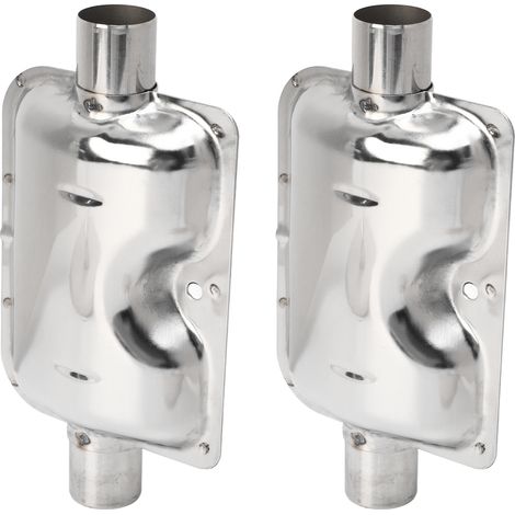paire de silencieux de chauffage d'air de voiture, en acier inoxydable antirouille à surface brillante, de remplacement pour Eberspacher (1/5)