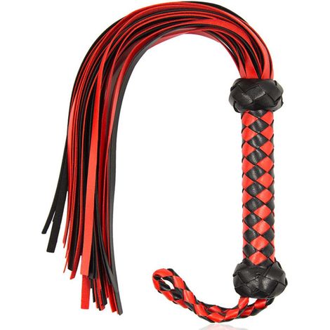Cravache en cuir synthétique pour dressage équestre, fouet d'entraînement (1/5)