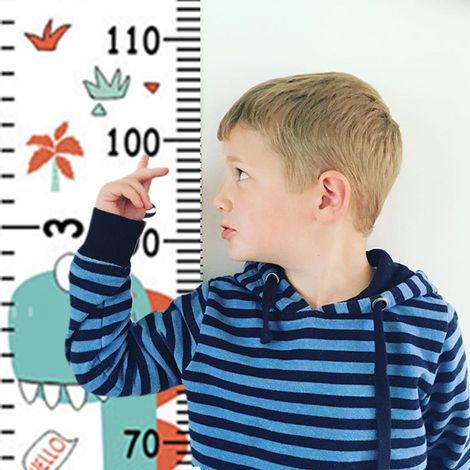 Règle murale de croissance bébé, stickers autocollants de hauteur pour enfants, déco murale ludique, toise adhésive pour chambre, mesure évolutive, lot de décalques. (1/3)
