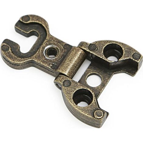HERRAJES ALK bisagra mueble logo reg acabado oro viejo , Bisagra para muebles logo en acabado oro viero y níquel de la marca de herrajes para muebles ALK. El material de esta bi (1/2)