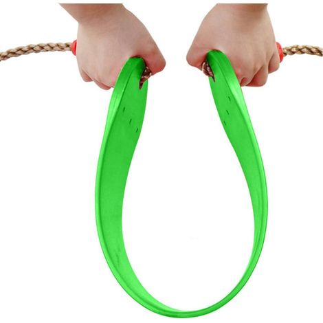 Schaukelsitz für Kinder mit Seil, flexibles EVA-Material, 66 x 14 cm, maximale Belastung 150 kg (grün) (1/4)