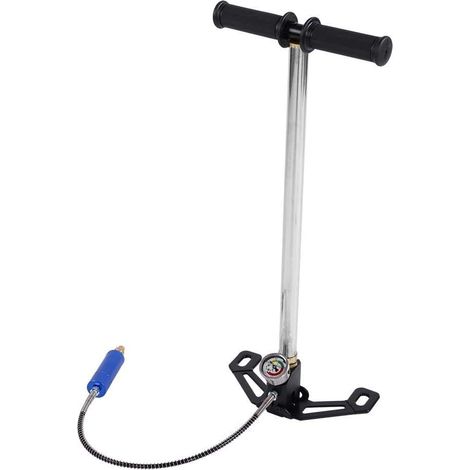 Pompe manuelle à Haute Pression, Pompe Portable, Pompe à Air de Plongée avec gonfleur Manuel avec manomètre pour Plongée bouteille d'oxygène