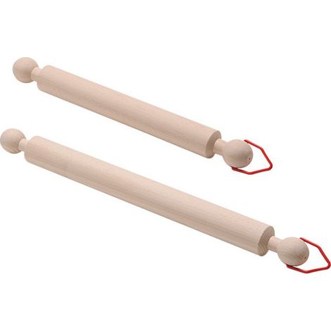 Mattarello da Cucina in Legno Fisso con Gancio per Appendere 40 cm