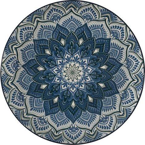 INDI 12-teiliges blaues Teller-Set