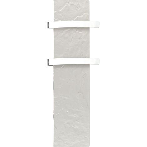 Sèche-serviette électrique 500W blanc – Installation verticale/horizontale – Technologie Dual Kherr – Protection IP44 – 19500TL – Valderoma