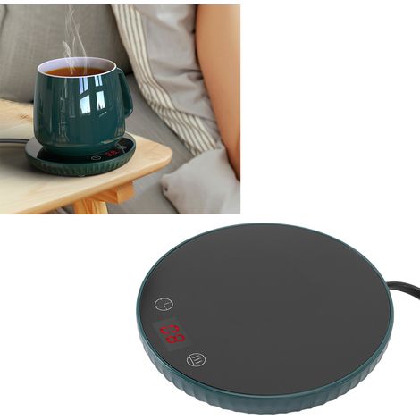 Sous-tasses chauffantes en céramique verte, à température constante de 55 °C et affichage numérique (norme américaine). (1/5)