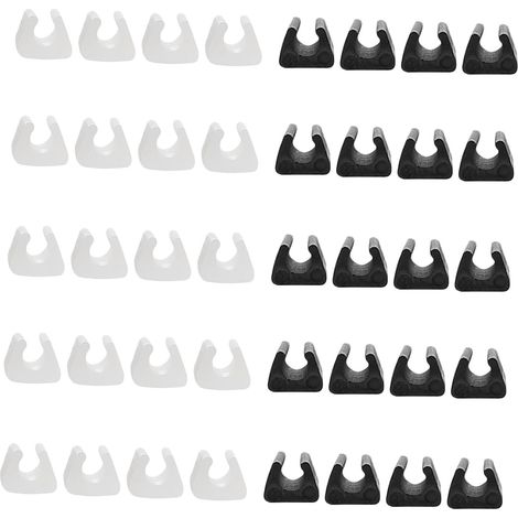 Lot de 40 protège-pieds de chaise, housses antidérapantes en plastique (1/5)