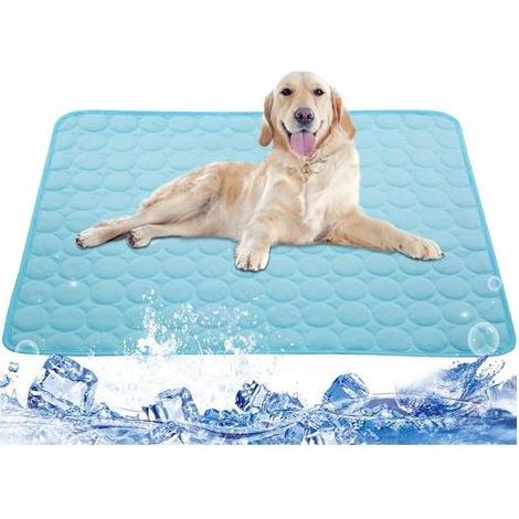 Waschbare Kühlmatte aus Eisseide für Hunde und Katzen – geeignet für große Hunde und Katzen (1/5)