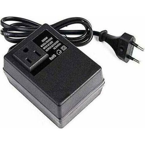 Transformateur 220V à 110V, 200W, avec prise européenne, pour une tension réduite (1/4)