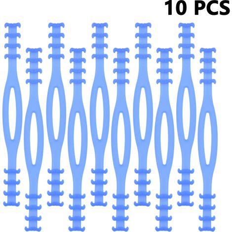 10pcs Boucle d'extension pour masque, crochet de masque réglable, rallonge les élastiques, soulage les douleurs aux oreilles, convient à diverses utilisations. (1/5)