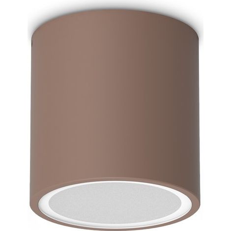 Ideal Lux Lampada da soffitto Collezione TECHO 1 luce GU10 IP54 coffee metallo (1/3)