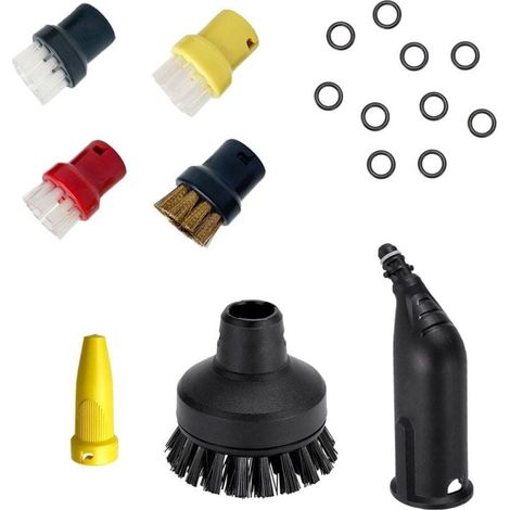 Accessoires de nettoyeur vapeur compatibles avec Karcher, brosse ronde, grande buse de brosse ronde, pièces de rechange, compatibles avec Karcher SC1 SC2 SC3 SC4 SC5 SC7 CTK10 (1/5)
