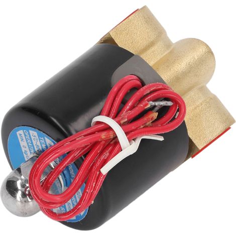 Électrovanne laiton 2W025-08 Normalement Fermée 1/4 pouce 2/2 voies eau 220V (1/5)