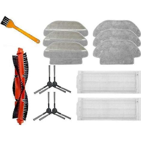Kit de pièces de rechange pour aspirateur robot laveur Xiaomi Mijia Styj02ym : filtre latéral, filtre HEPA, rouleau principal, brosse, tête de lavage