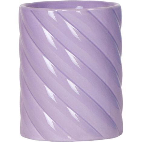 Cache-pot Décoratif Candy en Céramique Ronde pour Plantes et Orchidées, Lilas, 9 cm - PANGIVO (1/4)
