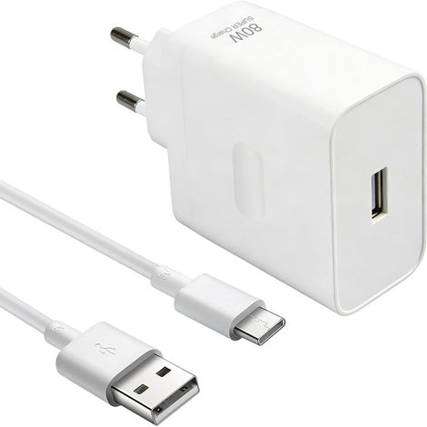 80W Chargeur Rapide pour Oppo avec Câble USB C 2m (1/5)