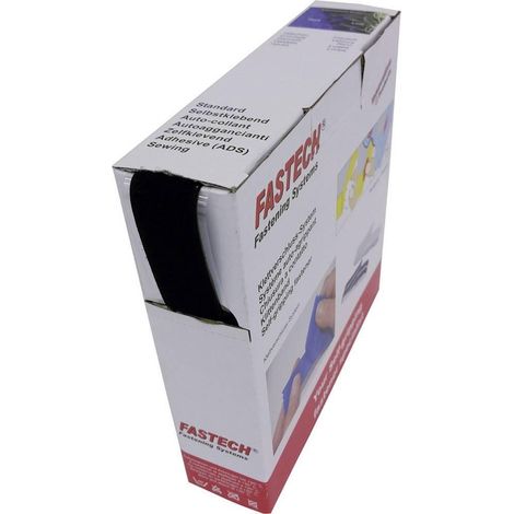 FASTECH B25-SKL02999910 PARTE DE TERCIOPELO (LXL) 10 MX 25 MM NEGRO 10 M