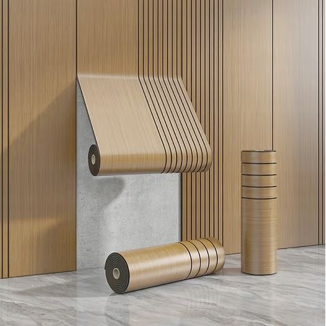 Carta da parati autoadesiva 3D a lamelle, rotolo 280 cm x 60 cm x 3 mm dr011037b (1/2)