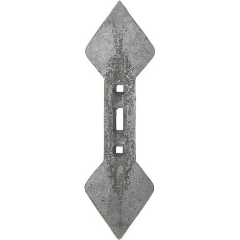 Grubberspitze / Doppelherzschar 460x135x19.5mm wendbar gekrümmt 3 Löcher passend für Universal UNIVERSAL CP489071