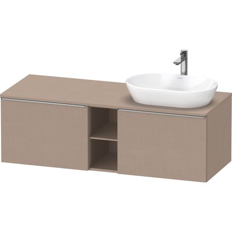 Lavabo de consola Duravit D-Neo, suspendido (corte a la derecha),