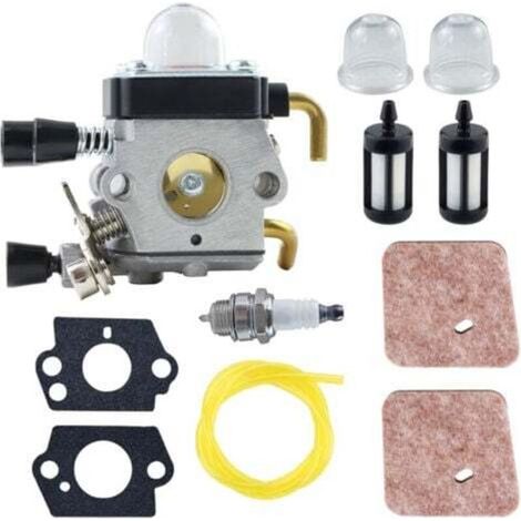 Kit carburateur STIHL FS80 pour HL75, HT70, HT75, SP85, FS85R, FS85T, FS85RX, avec filtre, bougie, joint et kit de durites (1/4)
