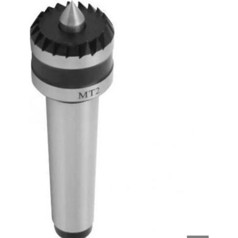 Contre-Pointe Rotative - MT2 - Pour Tours à Bois et à Métaux - Pointe de Centrage avec Roulement - 1 Pièce