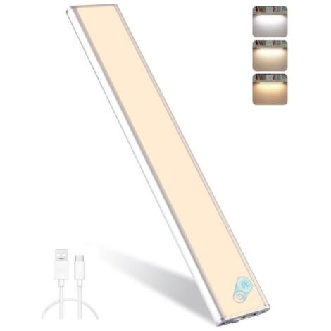 88 LED Lumière de capteur de mouvement, Sous éclairage de comptoir, Lumières de placard sans fil rechargeables USB pour armoire, placards, armoire, armoire (1/5)