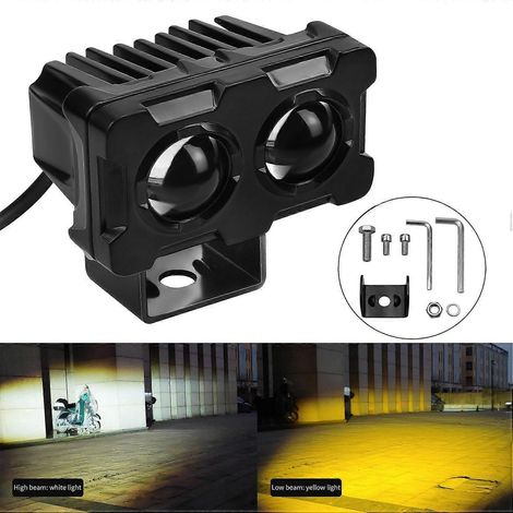 Motorrad-Fahrlichter Mini-LED-Scheinwerfer Nebelscheinwerfer 30W/45W 5000-6500K Superheller Scheinwerfer f