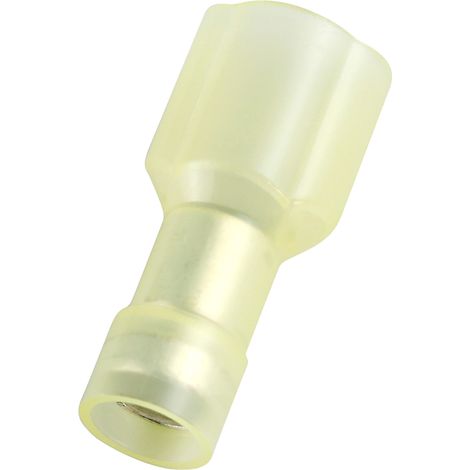 Cosse faston RS PRO, 12 10 AWG, 4 6 mm2, Isolé, Jaune (1/3)