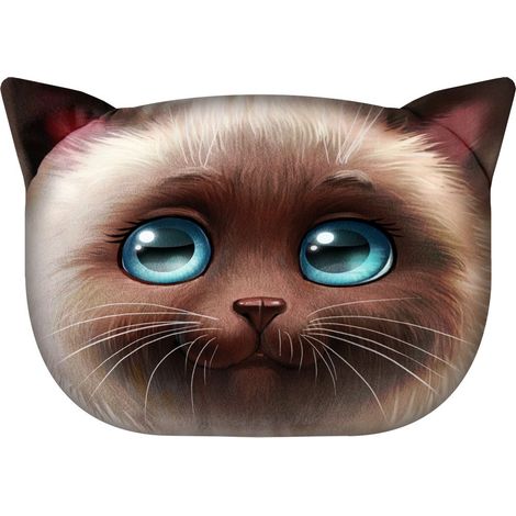 Bertoni Dekokissen „Lily die Katze“ 30×45 cm – Samt, Katzenmotiv, antiallergische Füllung (1/3)