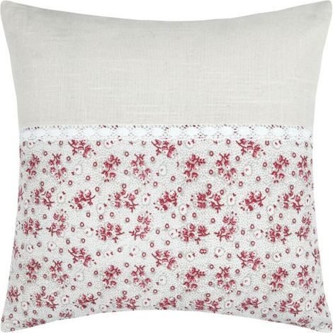 GINNY Kissen 40x40 rote Blumen