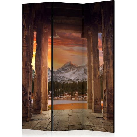 Paravento - Trail of Rocky Temples [Room Dividers] - 135x172 (1/4)