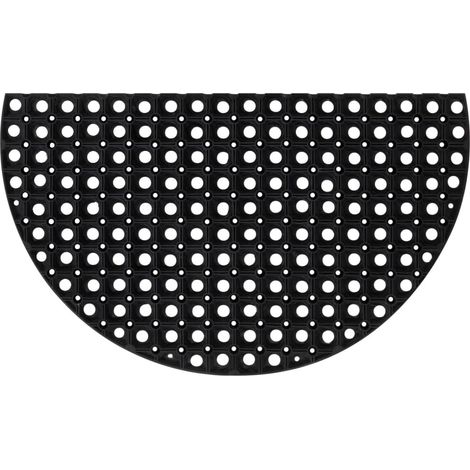Fußmatte Halbrund 45x75 cm Gummi